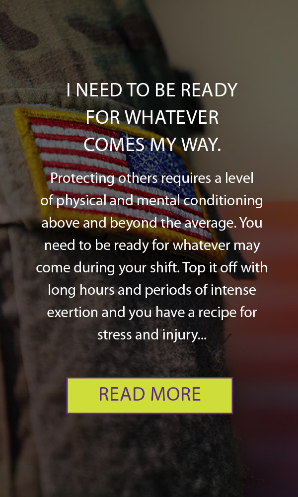 Ready for anything Military firts responder CHI Medical Massage